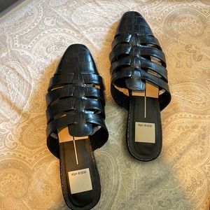 Dolce vita black cutout mules